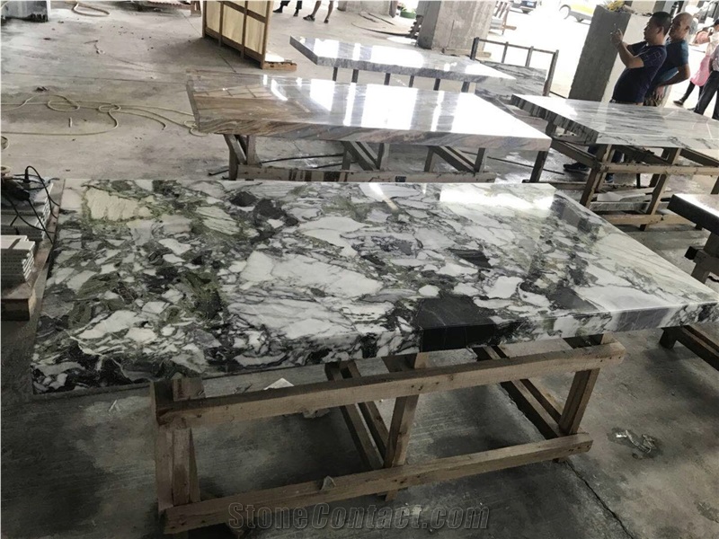 Ice Green Marble for Dining Table/Countertop