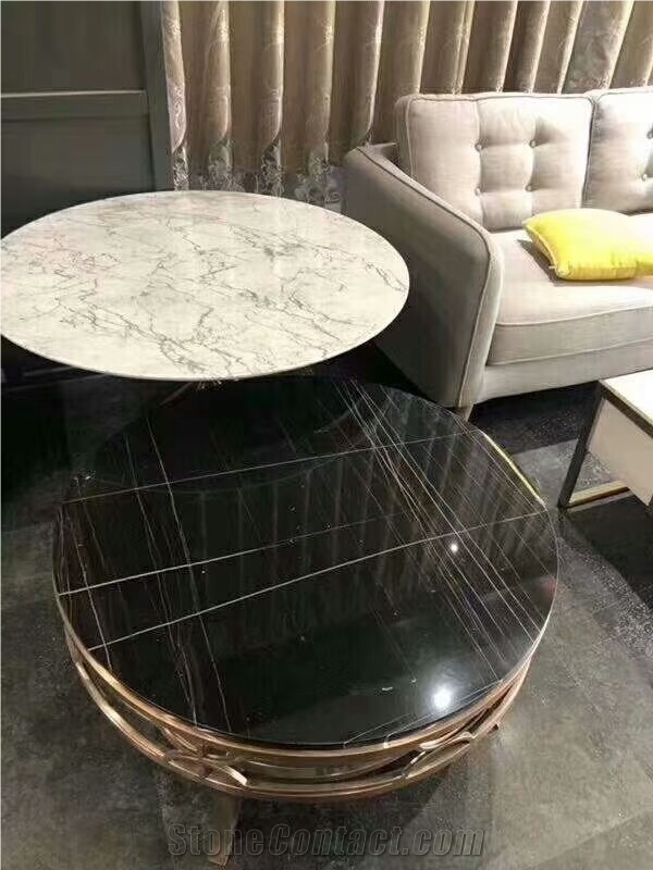 Noir Aziza Marble Tabletop Custom Made
