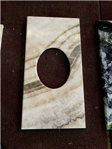 Rainbow Yellow Onyx Vanity Top/Washroom Tops