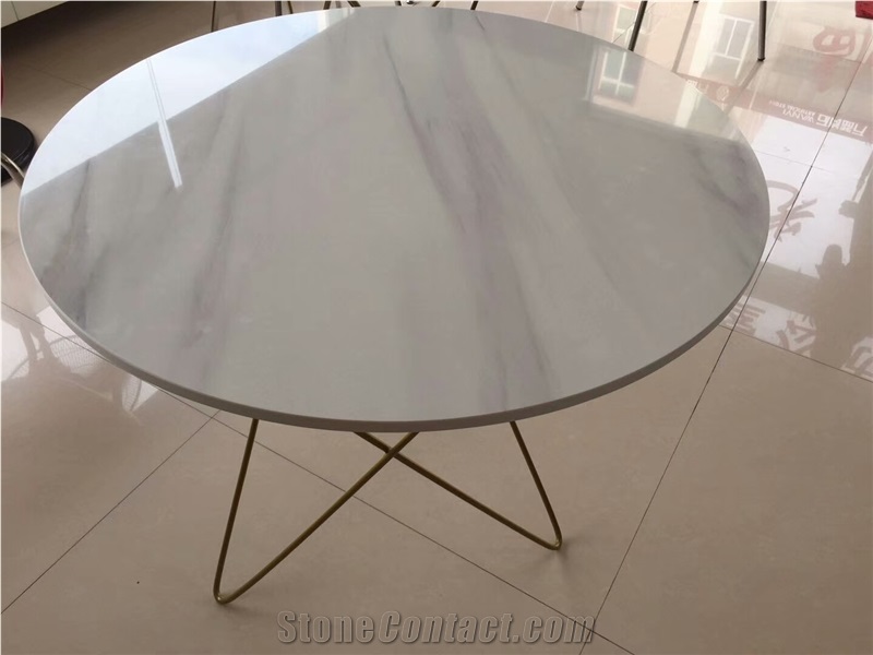 White Artificial Stone Coffee Tabletops/Dining Tables