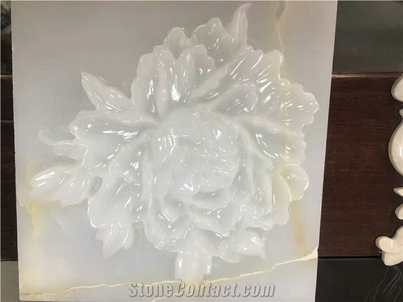 White Onyx Backlighting for Tabletops/Basins Slabs & Tiles, Baja White Onyx Tiles