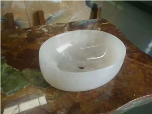 White Onyx Backlighting for Tabletops/Basins Slabs & Tiles, Baja White Onyx Tiles