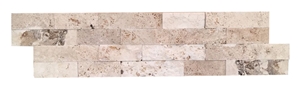 Ledger Panel Valencia Travertine Split Face Mosaic