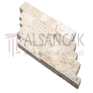Panel Light Travertine Split Face Mosaic