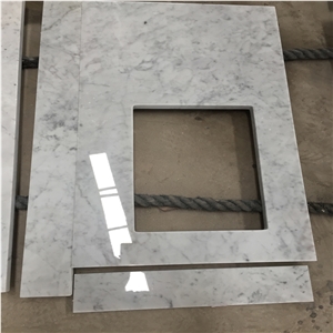 Boton Kitchen White Carrara Marble Countertop