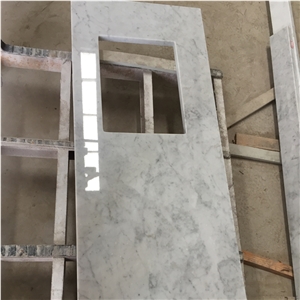 Boton Kitchen White Carrara Marble Countertop