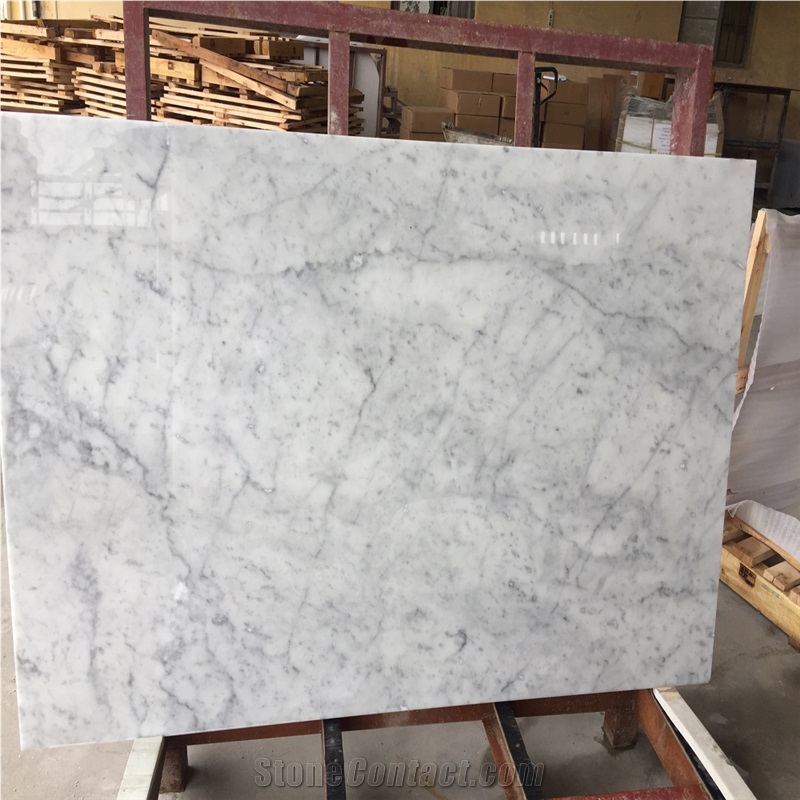 Boton Kitchen White Carrara Marble Countertop