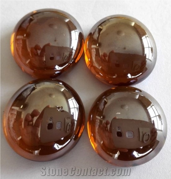 Amber Glass Bead for Decoration