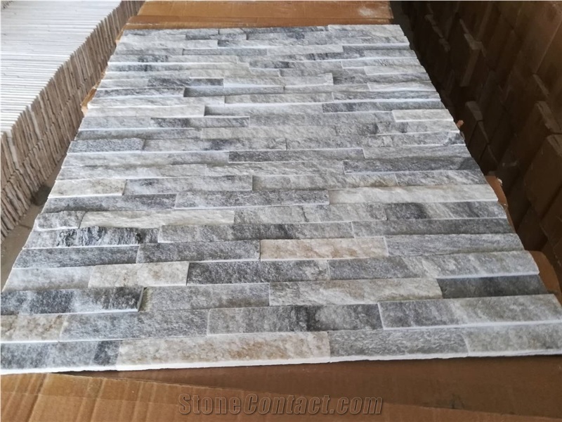 Grey Ledge Stone Slate Panel Wall Cladding
