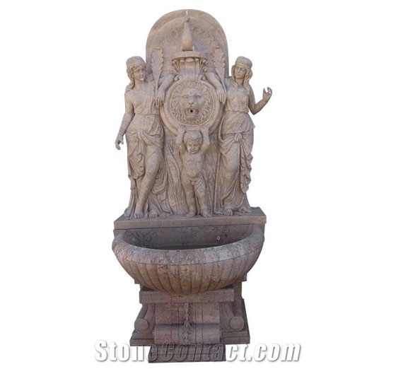 Hunan White Natural Marble Sculpture Water Fountain