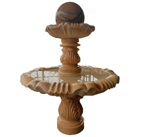 Hunan White Natural Marble Sculpture Water Fountain