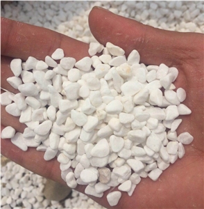 Landscape White Gravel Decoration Stone, Cheap Snow White Gravel
