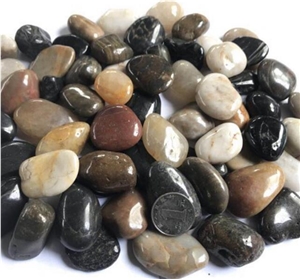 Mix Color Polished Pebble Stone Wedding Garden Aquarium Home Decor