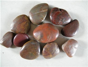 Red Natural Pebble Stones and River Rock for Landscaping