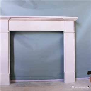 Aegean Limestone White Fireplaces Mantel Surround