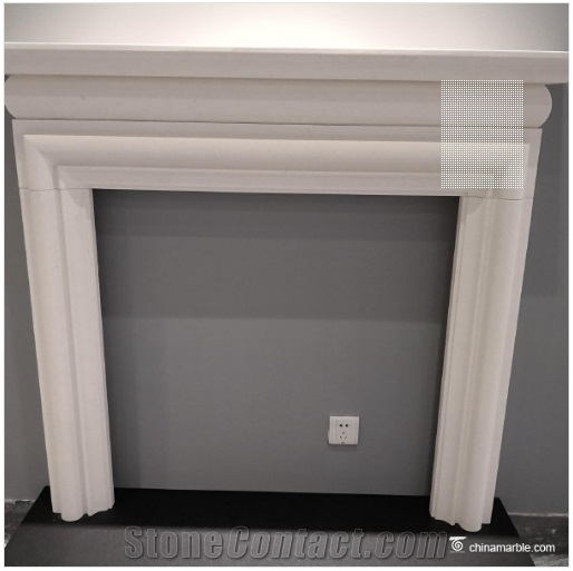 Aegean Limestone White Fireplaces Mantel Surrounds
