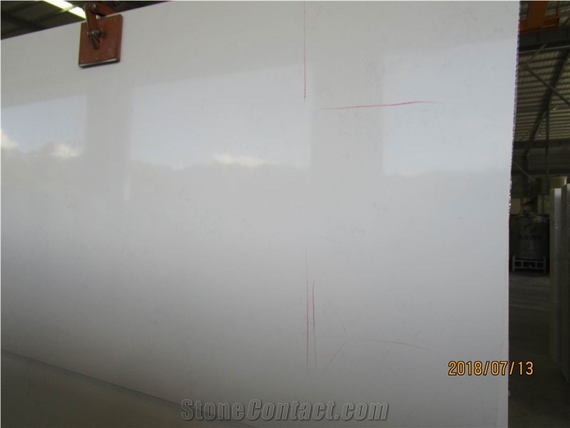 Vicenza Calacatta Quartz,Gray Vein Artificial Stone Slabs for Countertops