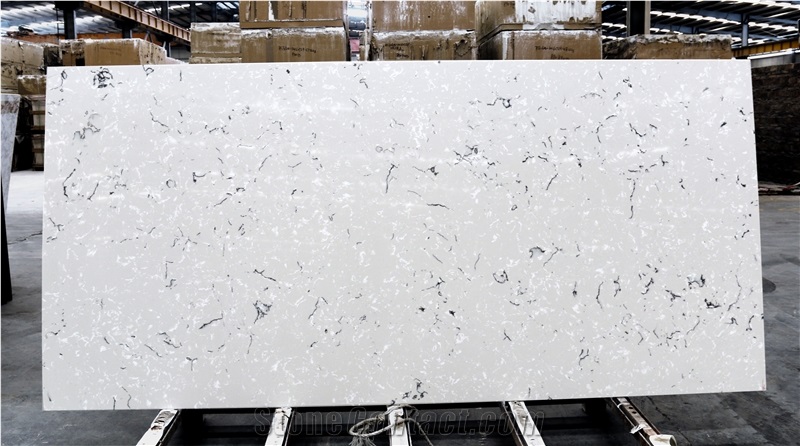 White Artificial Marble Stone Tiles, Engineered Stone,Artificia Quartz