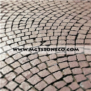 Cubic Stone, Rose Porphyry Cobble Stone