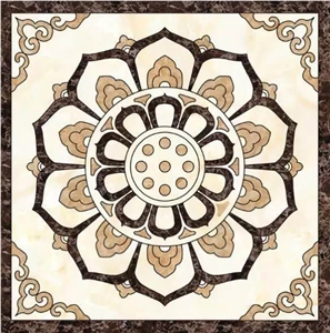 Luxury Waterjet Floor Medallion Tiles for Hotel Project