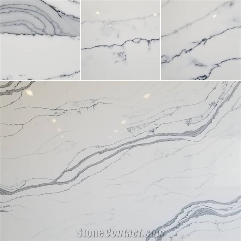 Polar Stone Quartz Arabescato Corchia Artificial Marble