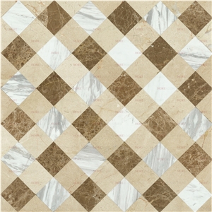 Hot Sale Square Marble Floor and Wall Design for Bathroom