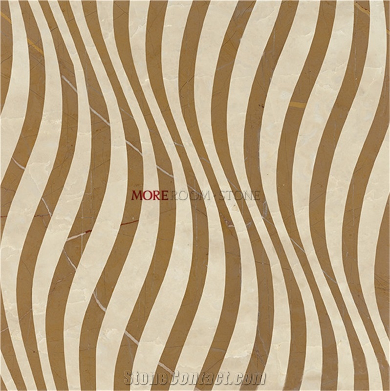 Moreroom Stone 3d Water Jet Marble Flooring and Wall Design