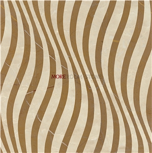 Moreroom Stone 3d Water Jet Marble Flooring and Wall Design