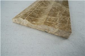 Moreroom Stone Emperador Light Marble Moulding & Skiting Stone Strim