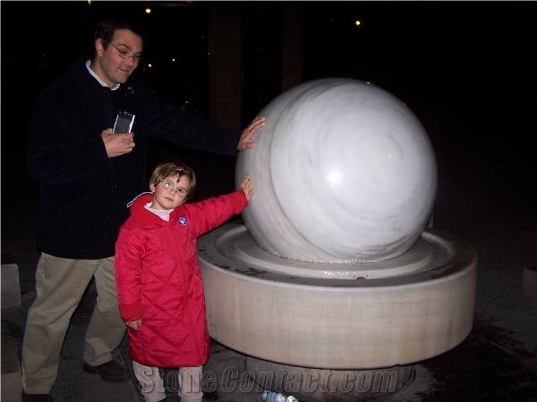 Bhilwara Black Granite Rolling Sphere Fountains