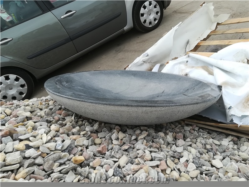 Large Green Marble Bowl, Bowl Water Feature, Large Bowl Water Features