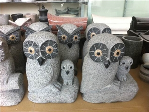 G603 G654 G682 Granites Owls,Landscaping Garden Stone Owls,Hand Crafts