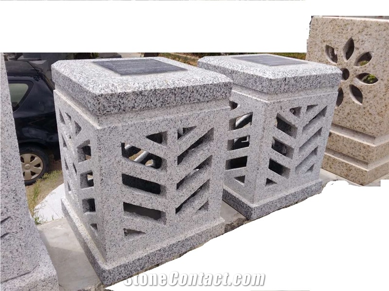 Solar Stone Lanterns, Granites Solar Lanterns Lamps Garden Stones