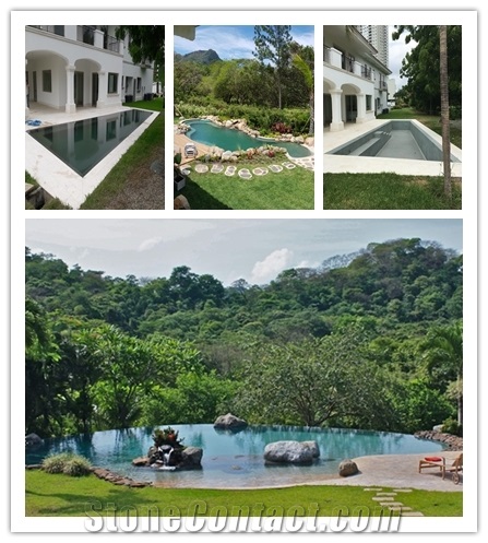 China Green Sukabumi Stone for Swimming Pool Paving
