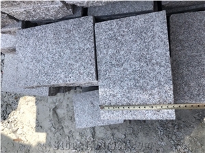 China Pink Granite Cobble Stone Cube Stone