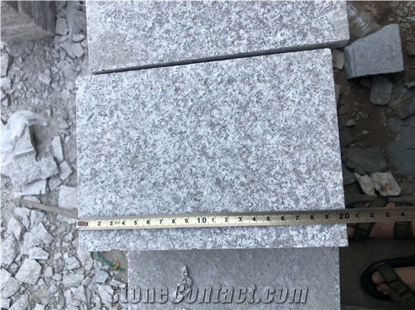 China Pink Granite Cobble Stone Cube Stone