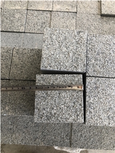 Dark Grey Granite Cube Stone G654 Cobble Stone Flamed