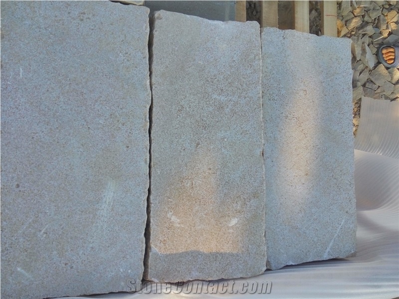 Yellow Sandstone Split, Cleft Pavers, Cubes