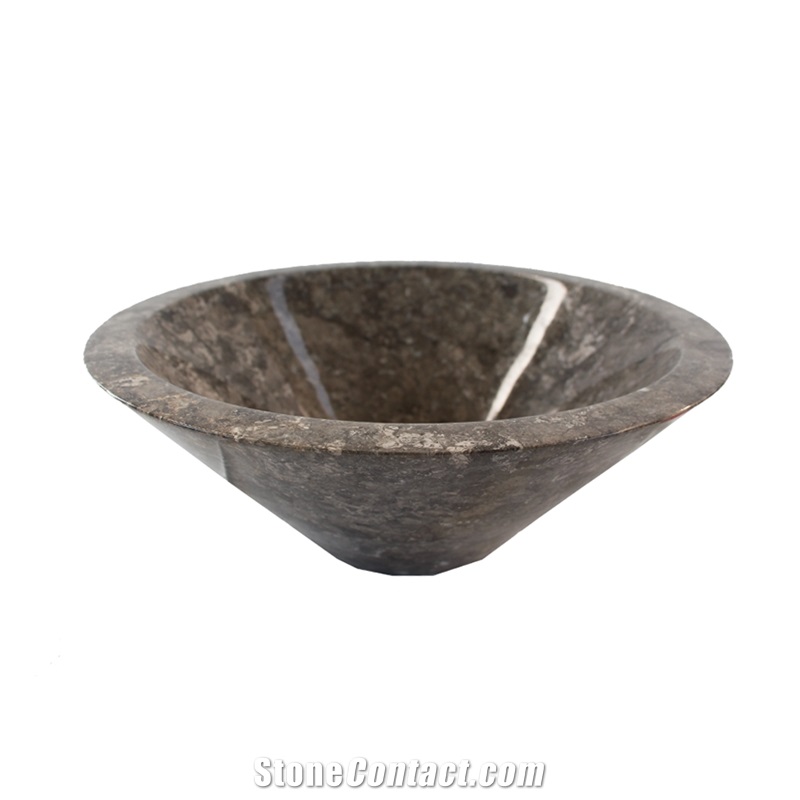Membran Grey Marble Polished Wash Basin