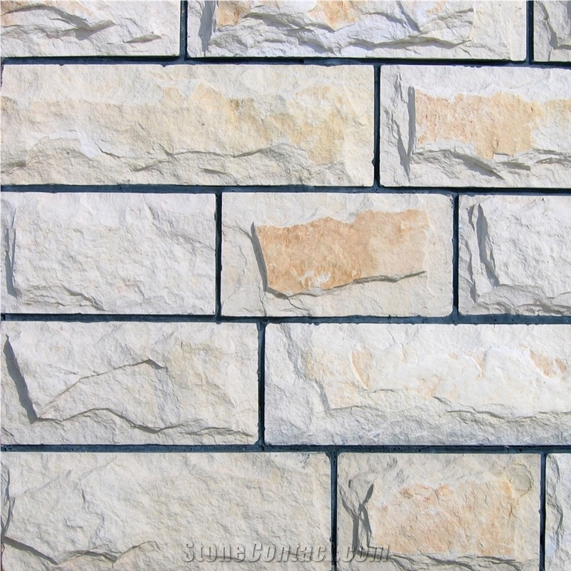 Limestone White Coffe Building Stones, Cultured Stone,Ledge Panel