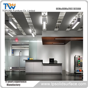 Artificial Stone Professional Price Simple Style Reception Desk