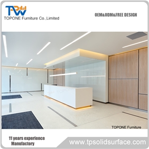 Artificial Stone Professional Price Simple Style Reception Desk