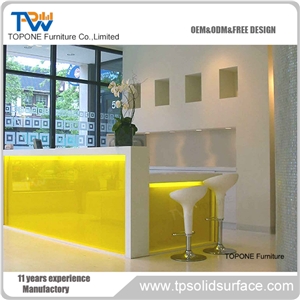 Artificial Stone Professional Price Simple Style Reception Desk