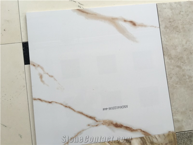 Stone Looks Glossy Porcelain Tiles