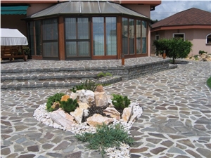 Taupe Andesite A1 Natural Flagstone Walling, Palladian Floors, Price