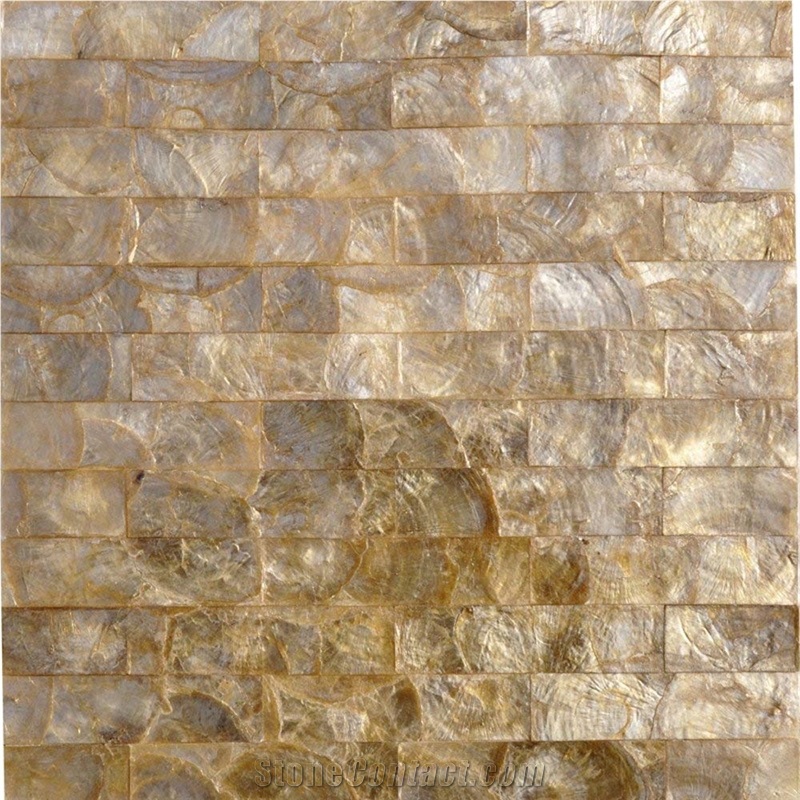 Capiz Shell Mosaic Tile Panel for Bathroom and Kitchen Wall Backsplash