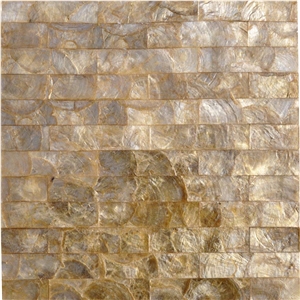 Capiz Shell Mosaic Tile Panel for Bathroom and Kitchen Wall Backsplash