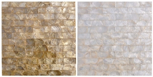 Capiz Shell Mosaic Tile Panel for Bathroom and Kitchen Wall Backsplash
