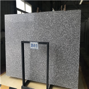 Dark Grey Terrazzo Slabs and Tiles