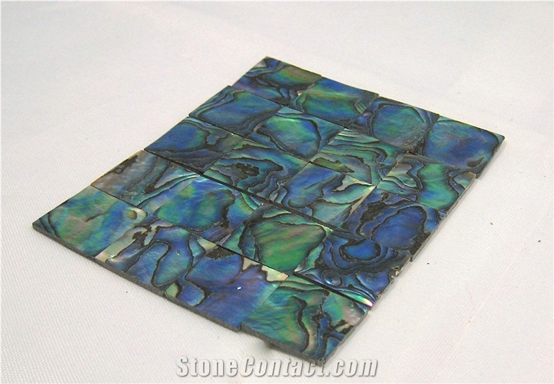 Iridescent Abalone Mother Of Pearl Shell Backsplash Wall Tiles Mosaic